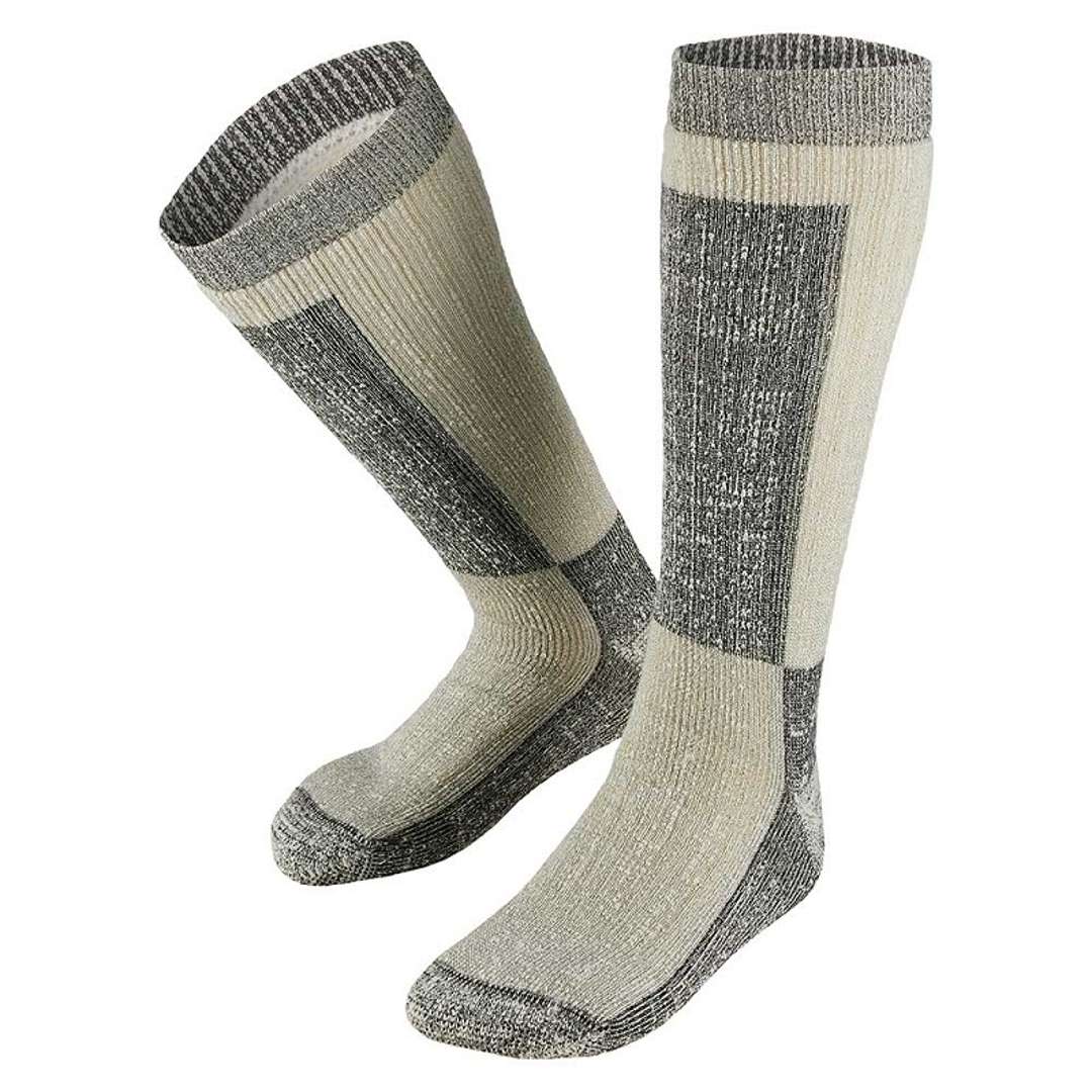 Badstof Gevoerde Merino Thermo Kniekousen
