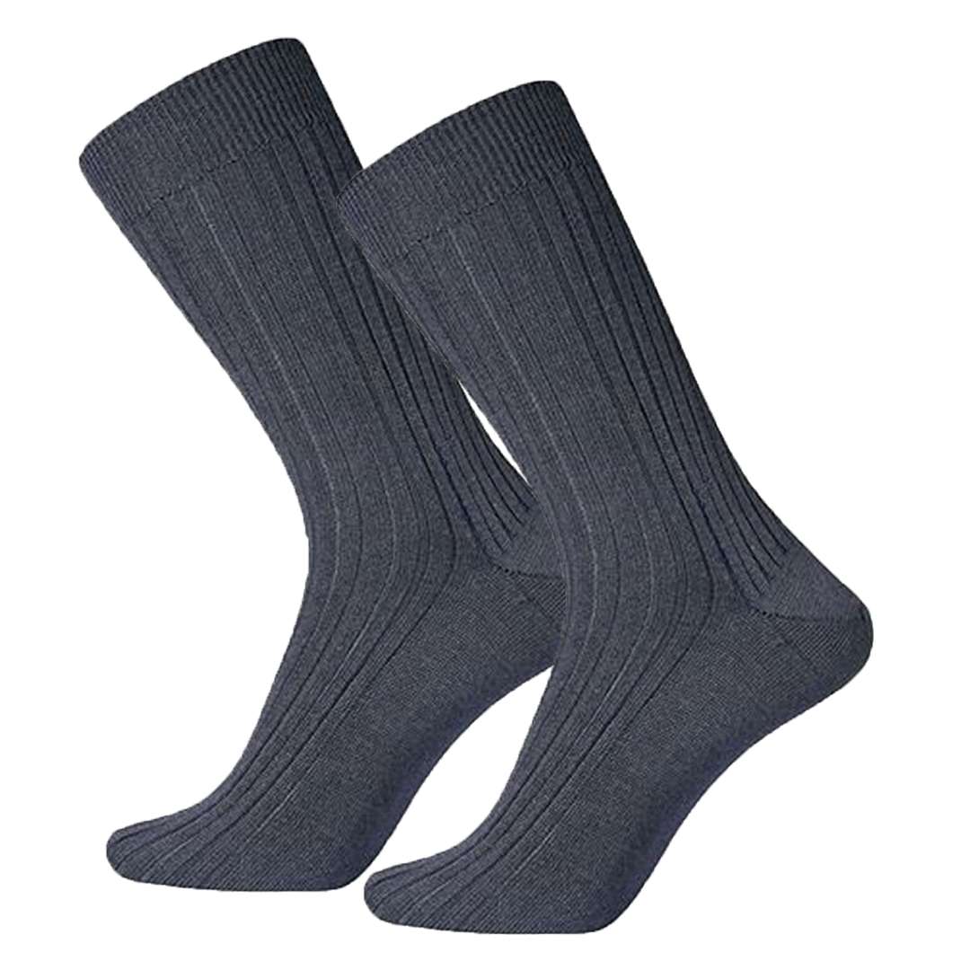 100% Merino Wollen Sokken met Brede Rib